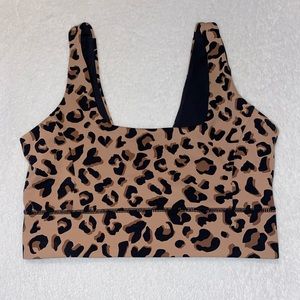 IVL INTO THE WILD Leopard Cheetah Sports Bra Sz 8
